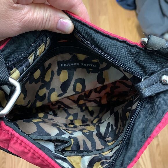 Franco Sarto Poppy Red Quilted Crossbody Bag‎ - Picture 3 of 6